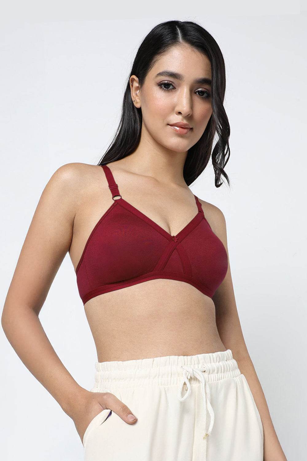 Naidu Hall Non-Wired Non-Padded Adjustable Straps T-Shirt Bra - Pretti - Naidu Hall Family Store