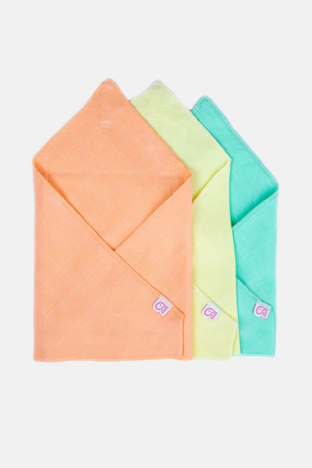 Oh Baby - 100% Cotton 3 Piece Triangle Cloth Nappies - T3PP - Reusable and Quick dry - Naidu Hall Family Store