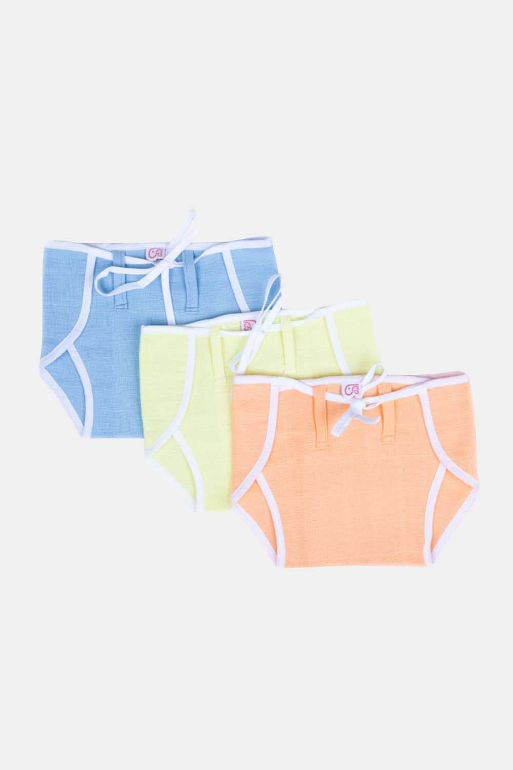 Oh Baby - 3 Piece Set Of Tie Up Cloth Diaper - Reusable and Quick dry - K3PP - Naidu Hall Family Store