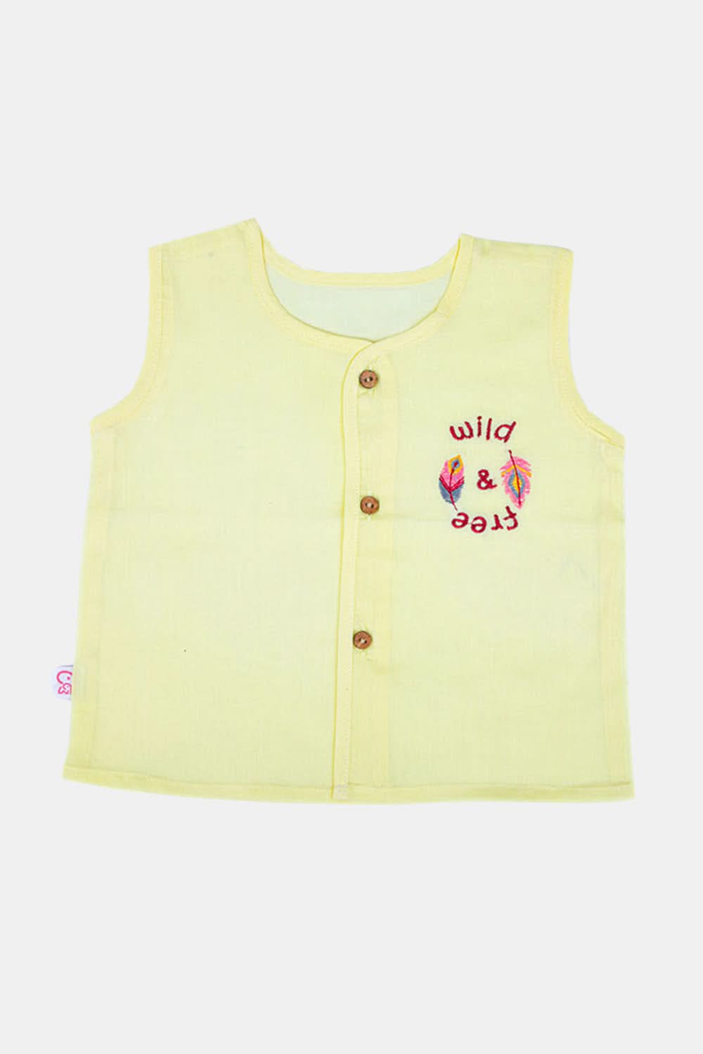 Oh Baby Wild Free Sleeveless Shirt - PV01 Size 0m-3m Color Lemon Yellow