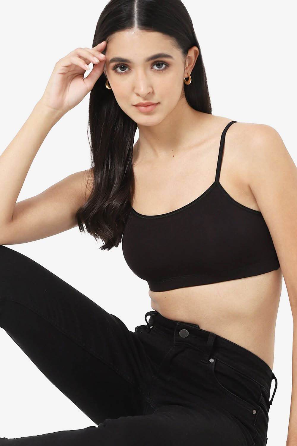 High Coverage Non-Wired Non-Padded Solid Moisture Absorbent Intimacy Beginners Bra -BB01 - Naidu Hall Family Store