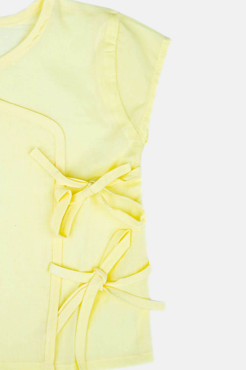 Oh Baby Follow Your Dreams Cotton Front Side Knot Cardigan Vest Frill Sleeve - KV01 - Naidu Hall Family Store