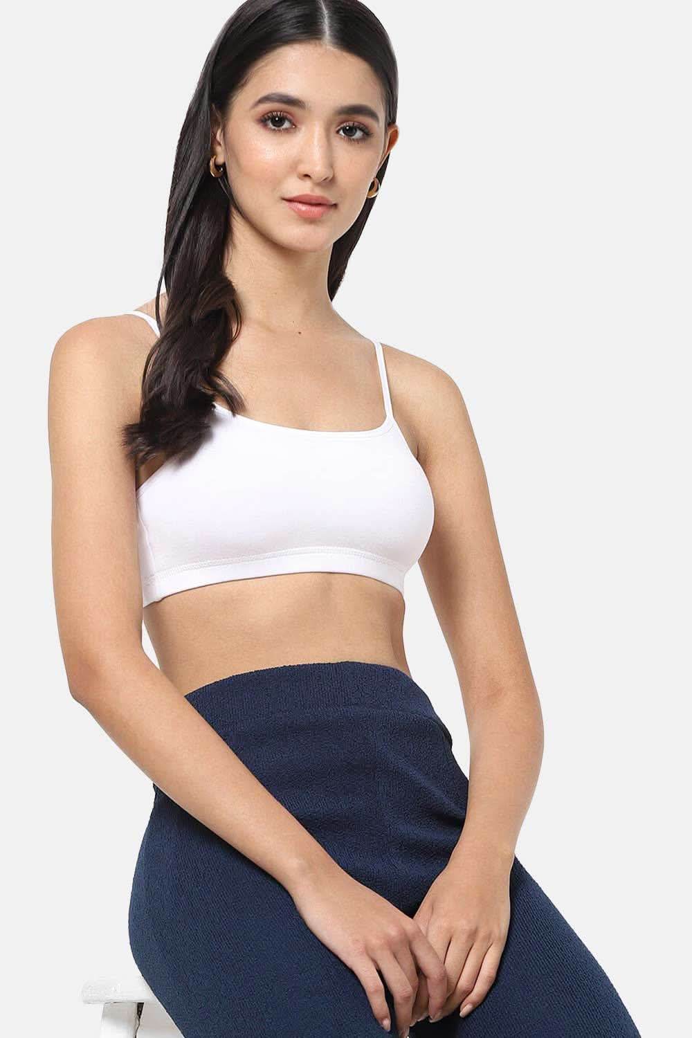 High Coverage Non-Wired Non-Padded Solid Moisture Absorbent Intimacy Beginners Bra -BB01 - Naidu Hall Family Store