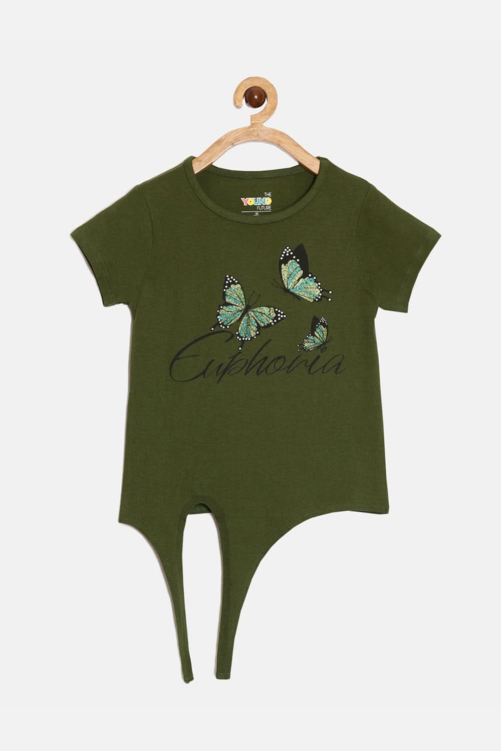 The Young Future Girls T-shirt - Olive Green - SG14