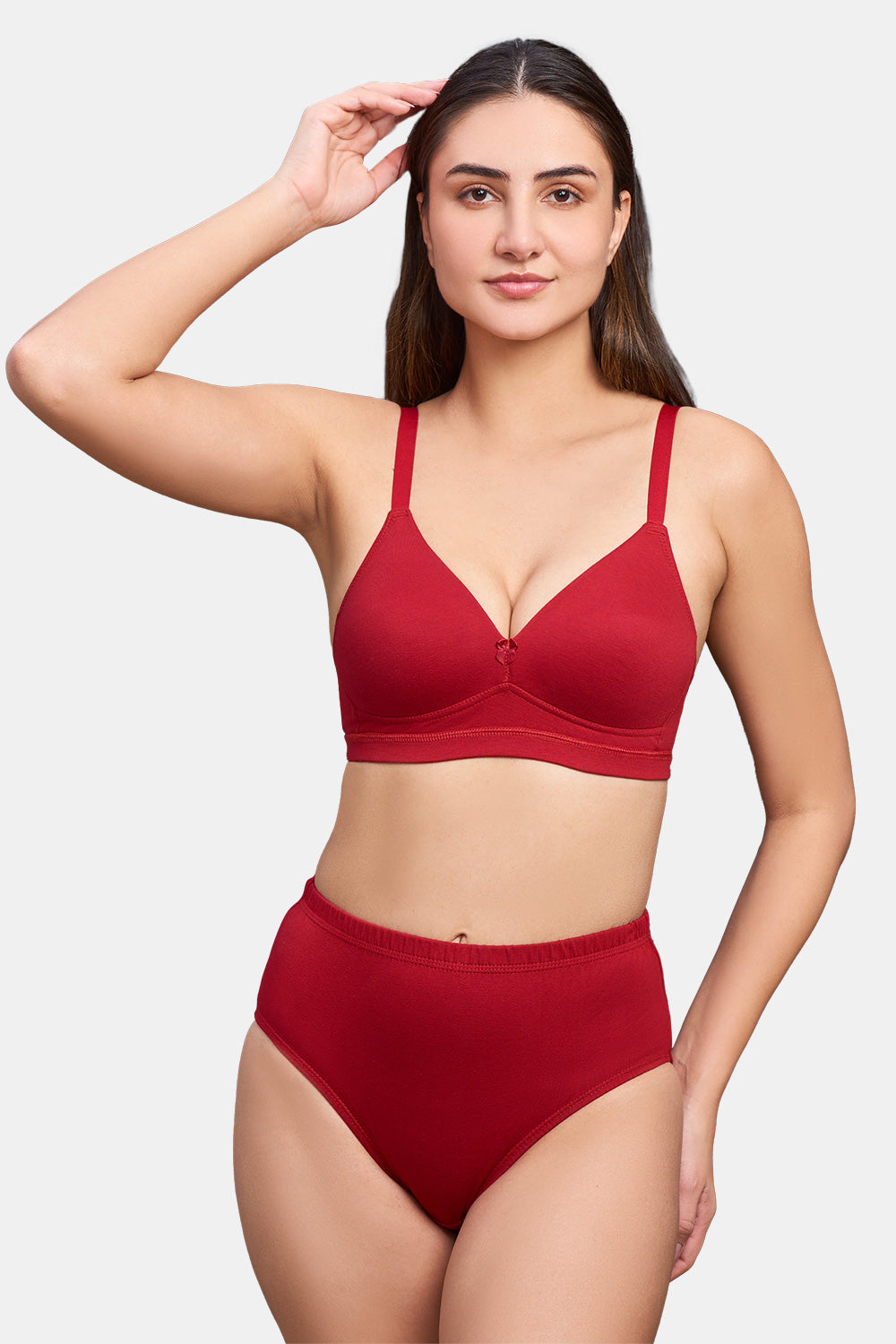 Lingerie Paradise Plain Red Cotton Panties, Size: Small at Rs 42