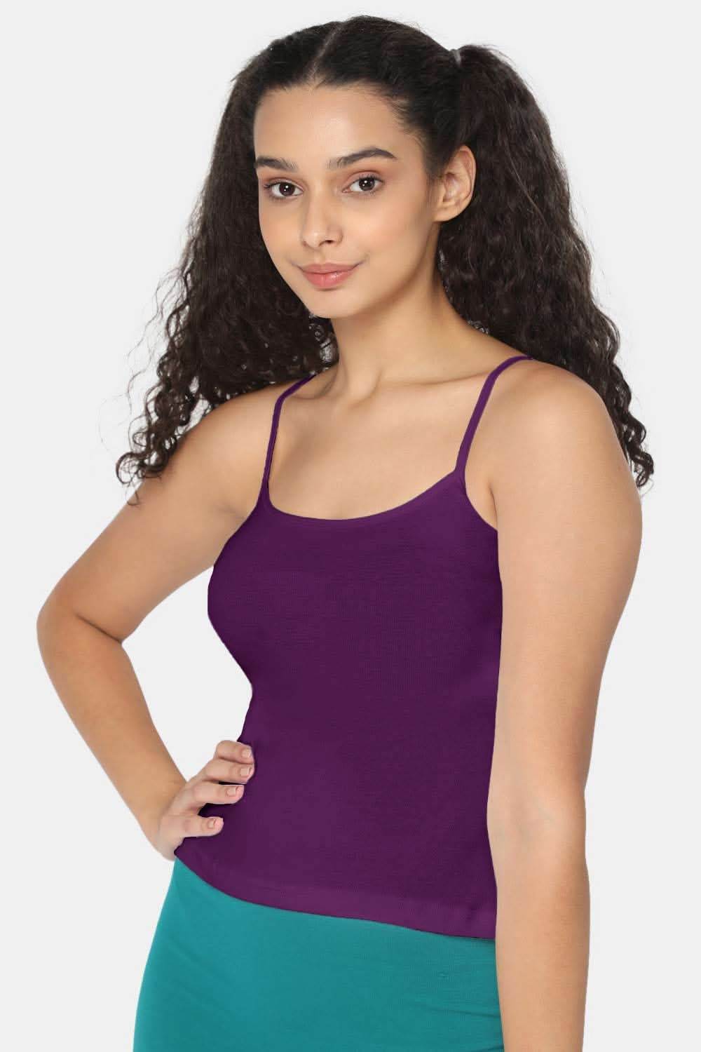Intimacy Full Coverage Non-Padded Cotton Slip Camisole – IN02 | Wire-Free & Moisture-Wicking Design - Naidu Hall Family Store