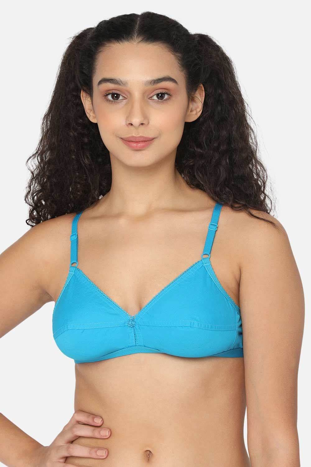 Naidu Hall Cotton Saree Bra with Decorative Neckline and Sweat-Absorbent Technology - Naidu Hall Family Store