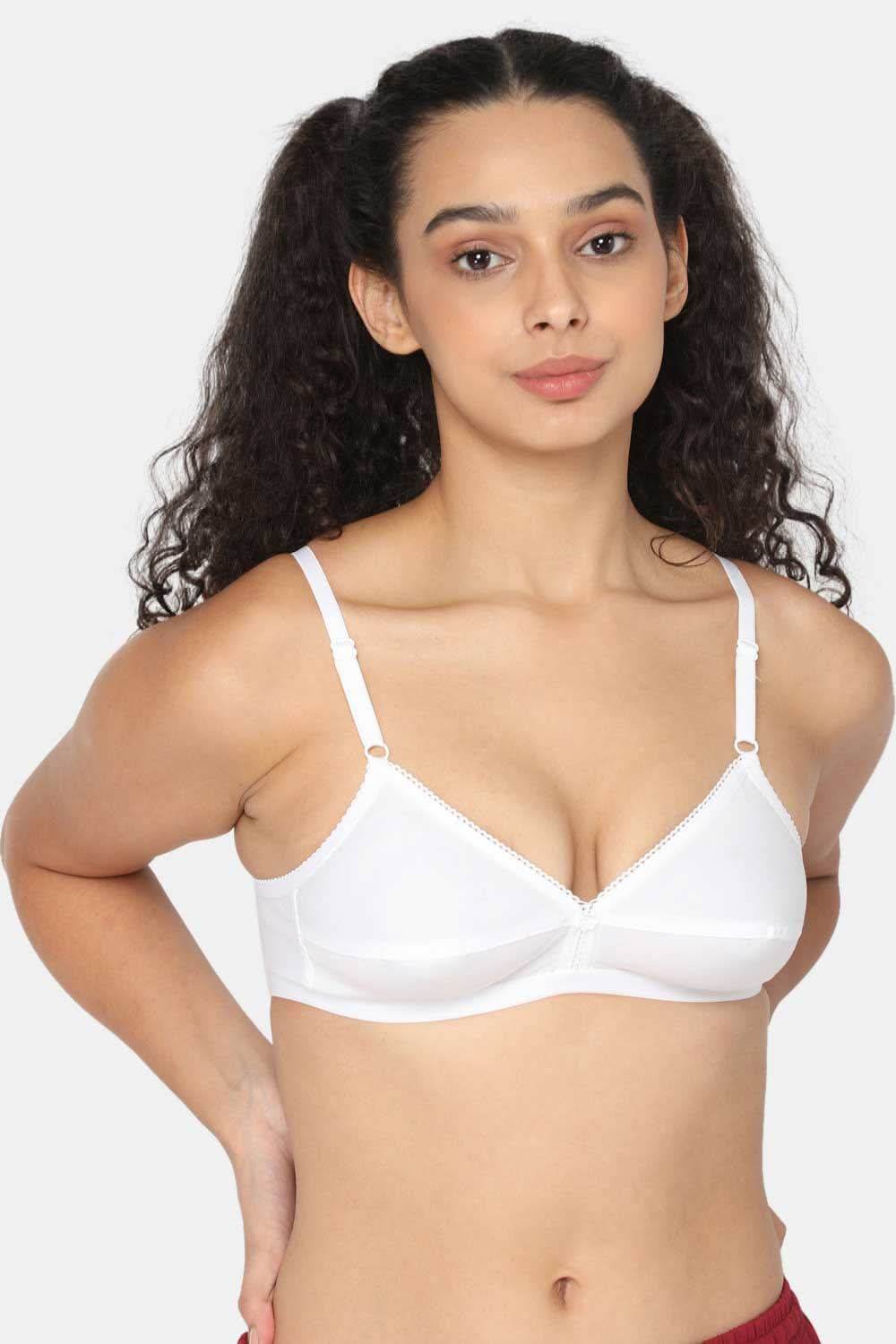 Naidu Hall Cotton Saree Bra with Decorative Neckline and Sweat-Absorbent Technology - Naidu Hall Family Store
