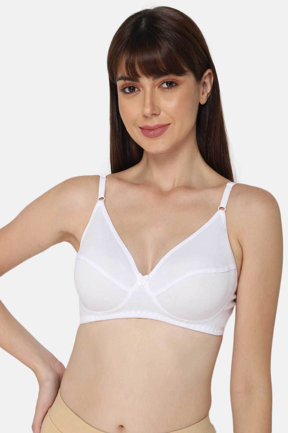 Intimacy Full Coverage Saree Bra - Non-Padded, Wire-Free with Thin Straps, Cotton-Rich Fabric for All-Day Comfort - Naidu Hall Family Store