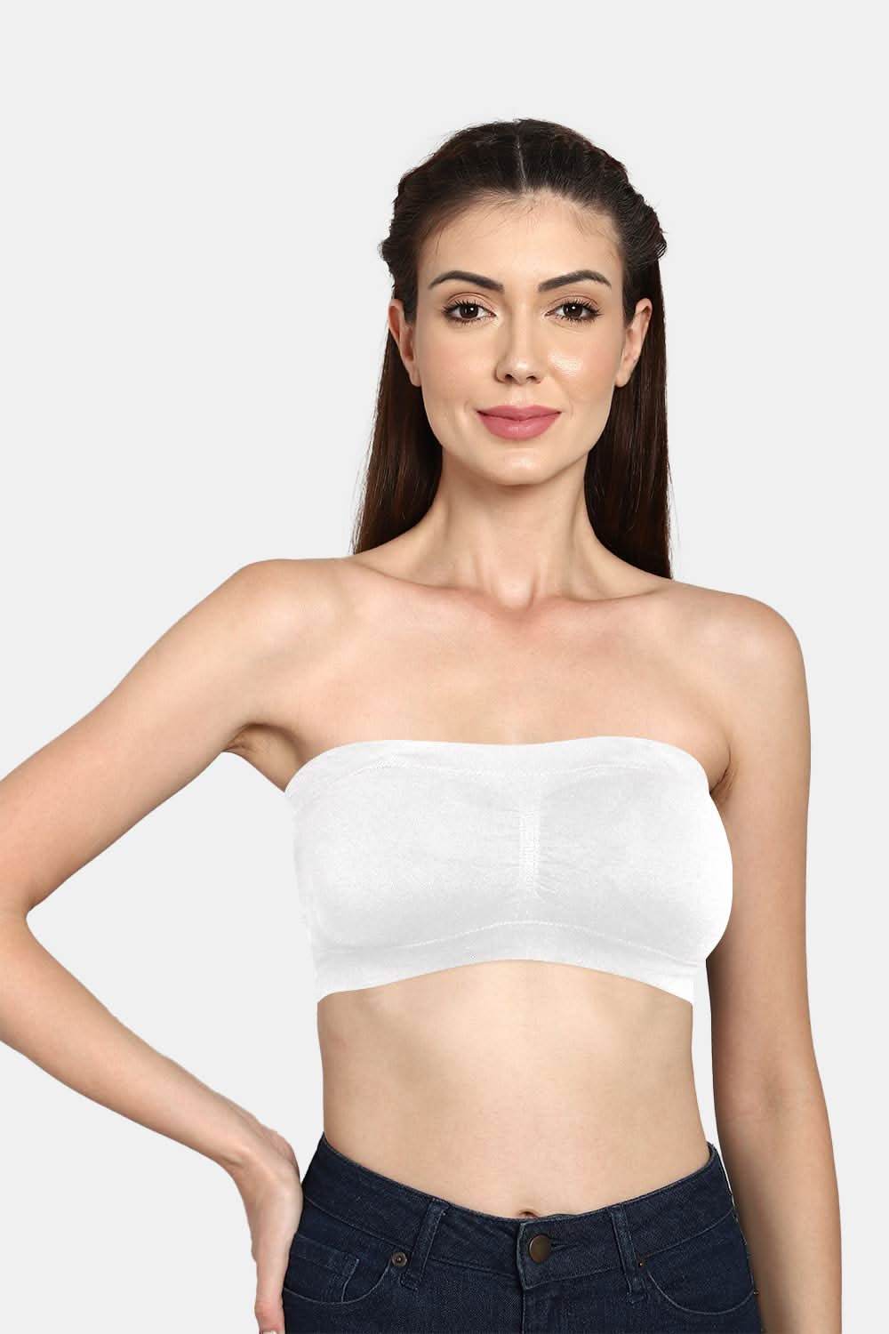 High Coverage Non-Wired Intimacy Double Layered Padded Wirefree Tube Bra - Naidu Hall Family Store