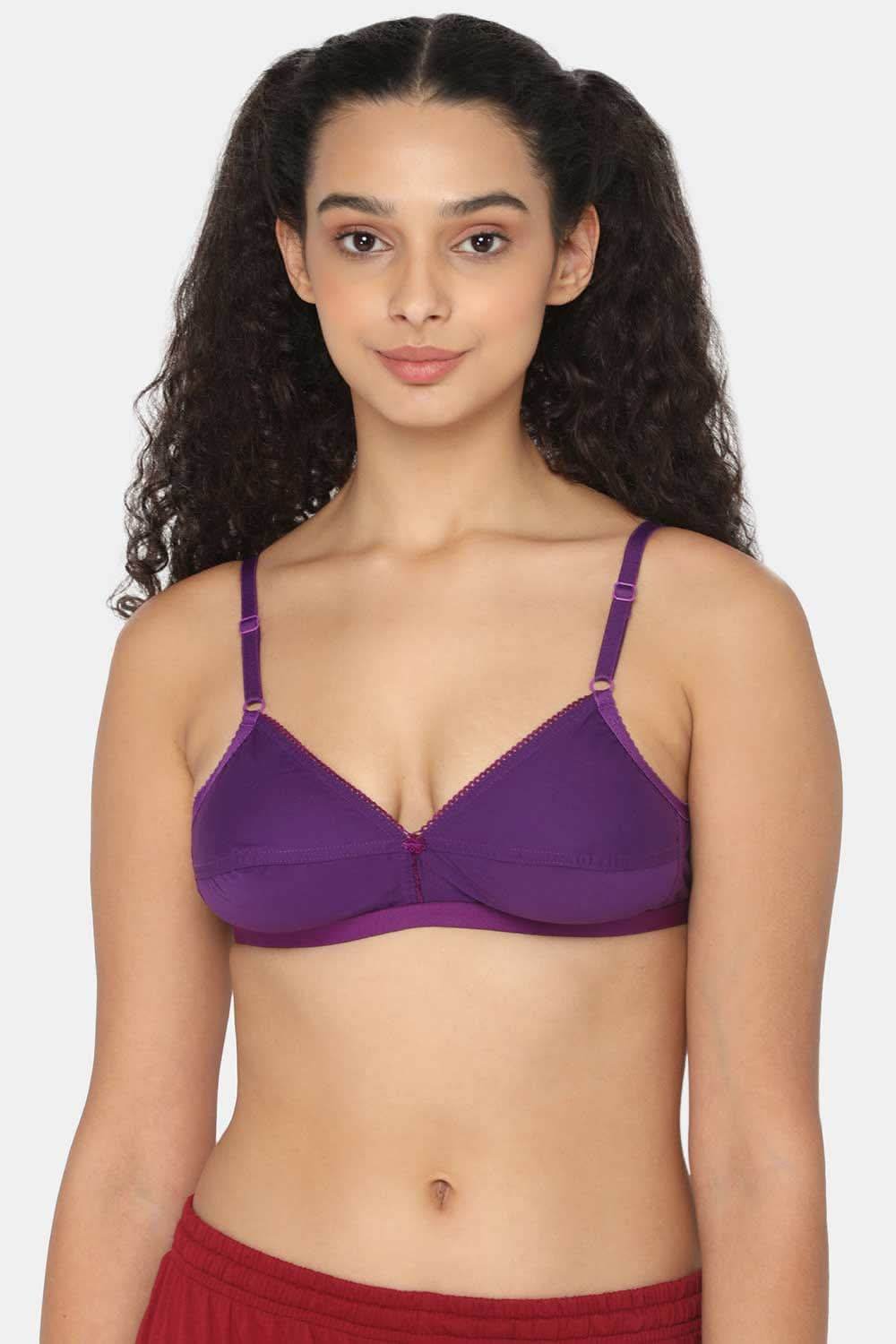 Naidu Hall Cotton Saree Bra with Decorative Neckline and Sweat-Absorbent Technology - Naidu Hall Family Store