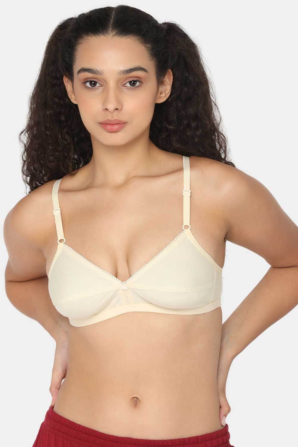 Naidu Hall Cotton Saree Bra with Decorative Neckline and Sweat-Absorbent Technology - Naidu Hall Family Store