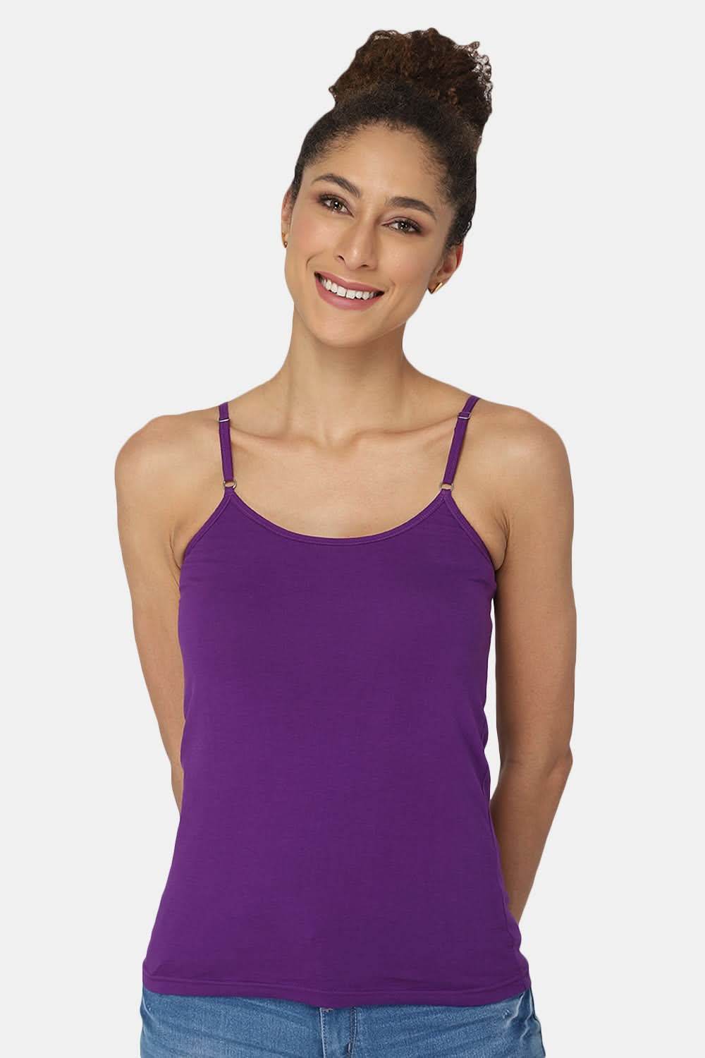 Intimacy Full Coverage Cotton Slip Camisole – IN08 | Non-Padded & Wire-Free Comfort Design - Naidu Hall Family Store