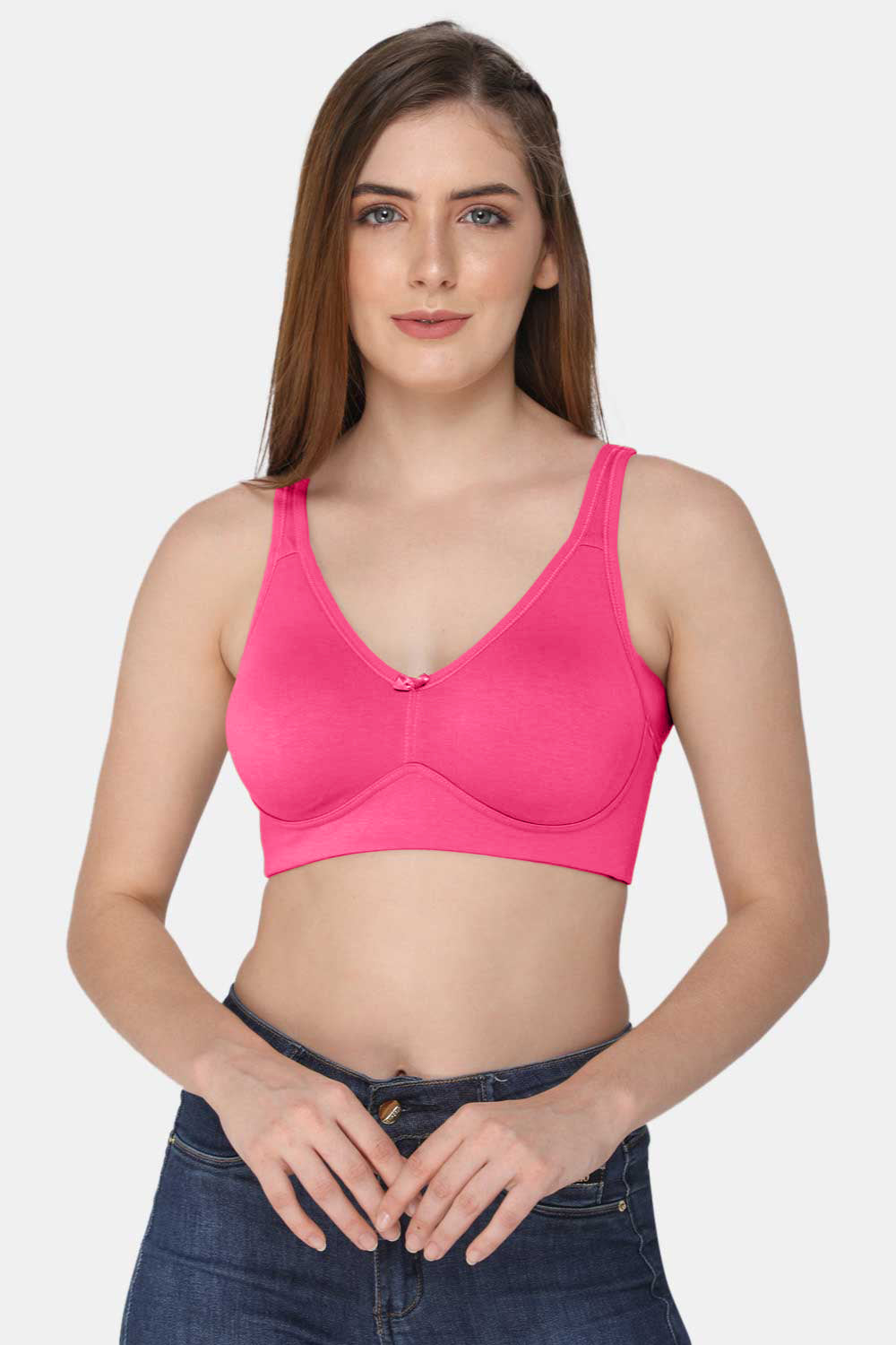 High Coverage Non-Wired Non-Padded Back Closure Intimacy T-Shirt Bra 