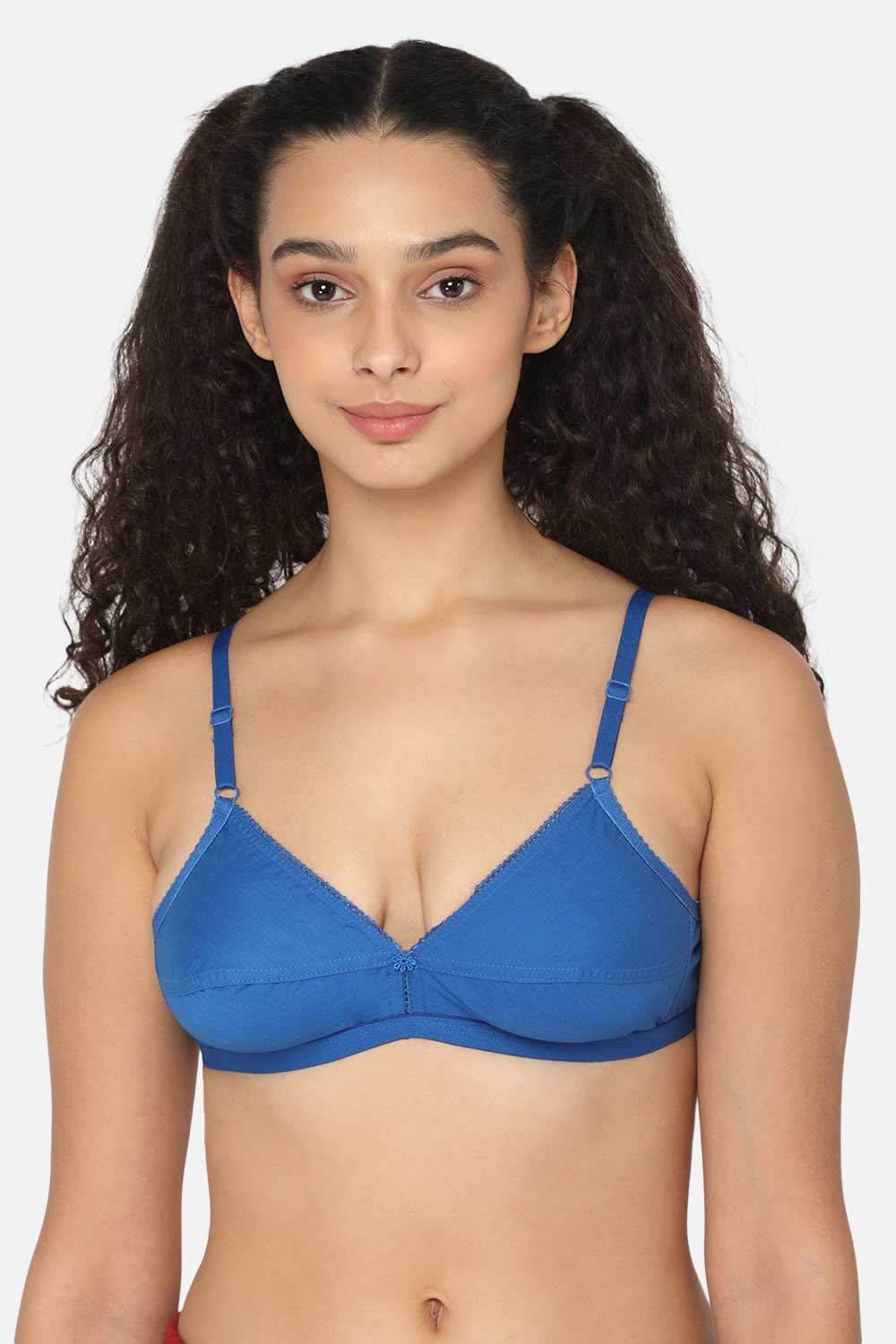 Naidu Hall Cotton Saree Bra with Decorative Neckline and Sweat-Absorbent Technology - Naidu Hall Family Store
