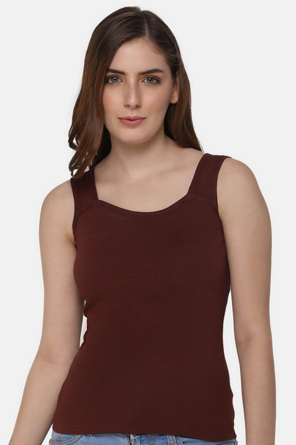 Intimacy Tanktop IN07 - Coffee Brown - Naidu Hall Family Store