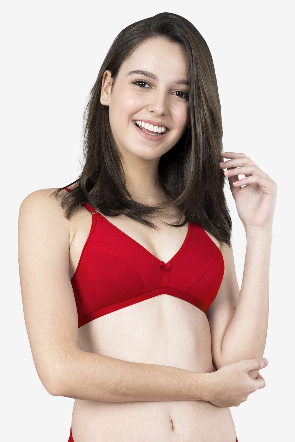 Non-Wired Fixed Strap Non Padded Womens Every Day Bra