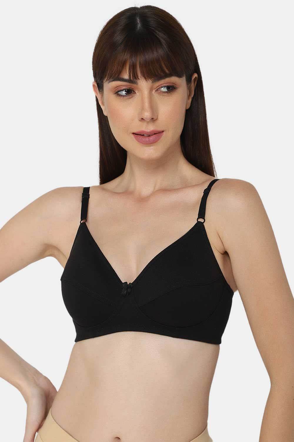 Intimacy Full Coverage Saree Bra - Non-Padded, Wire-Free with Thin Straps, Cotton-Rich Fabric for All-Day Comfort - Naidu Hall Family Store