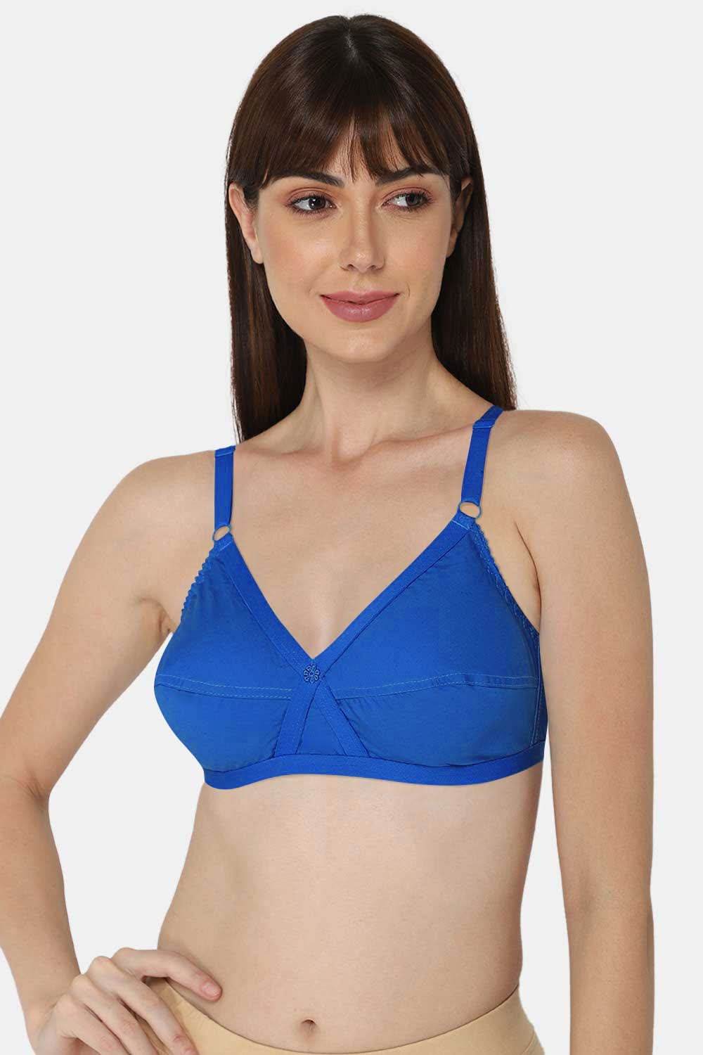 Full Coverage Non-Padded Heritage Collection Everyday Saree Bra - Cross - Dark Shades - Naidu Hall Family Store
