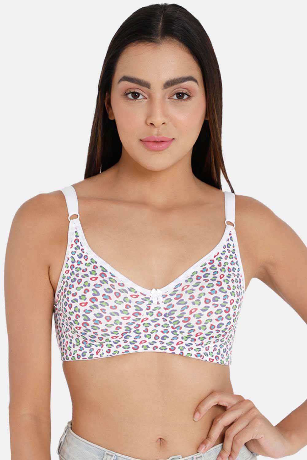 High Coverage Non-Padded Non-Wired Intimacy T-Shirt Saree Bra - ES02 - Prints - Naidu Hall Family Store