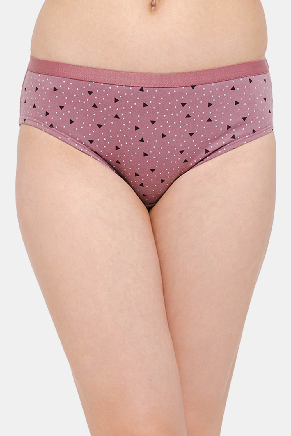 Sweat Absorbent Bikini Dark Printed Cotton Panty - Outer Elastic - Pac
