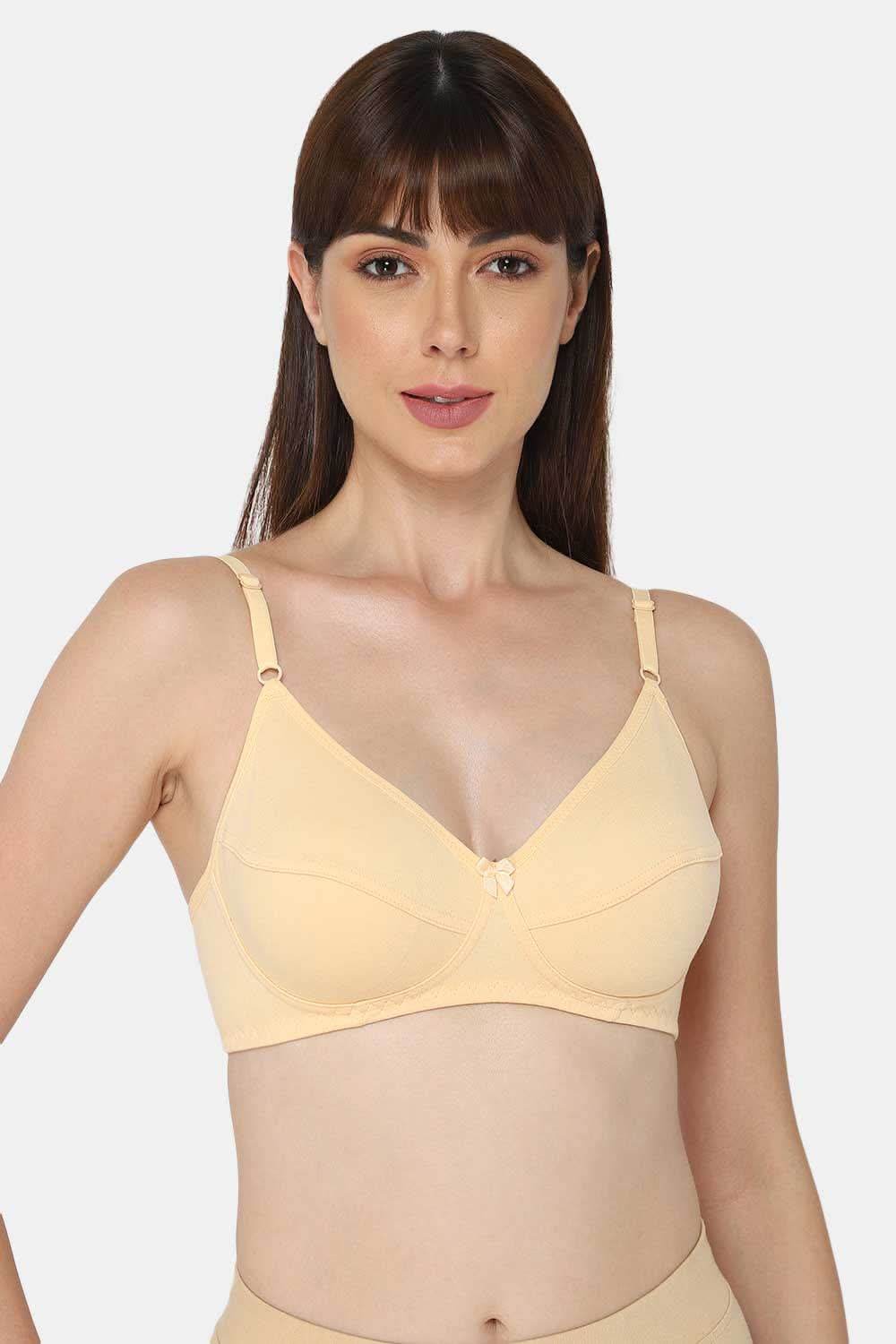 Intimacy Full Coverage Saree Bra - Non-Padded, Wire-Free with Thin Straps, Cotton-Rich Fabric for All-Day Comfort - Naidu Hall Family Store
