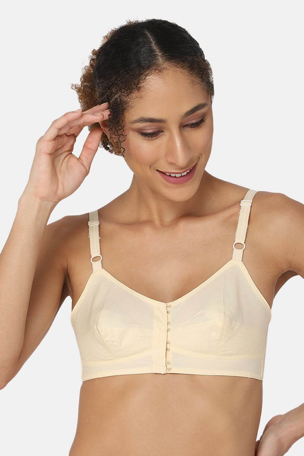 Full Coverage Non-Padded Naidu Hall Front Open Saree Bra With Thin Adjustable Straps - E-SF - Naidu Hall Family Store