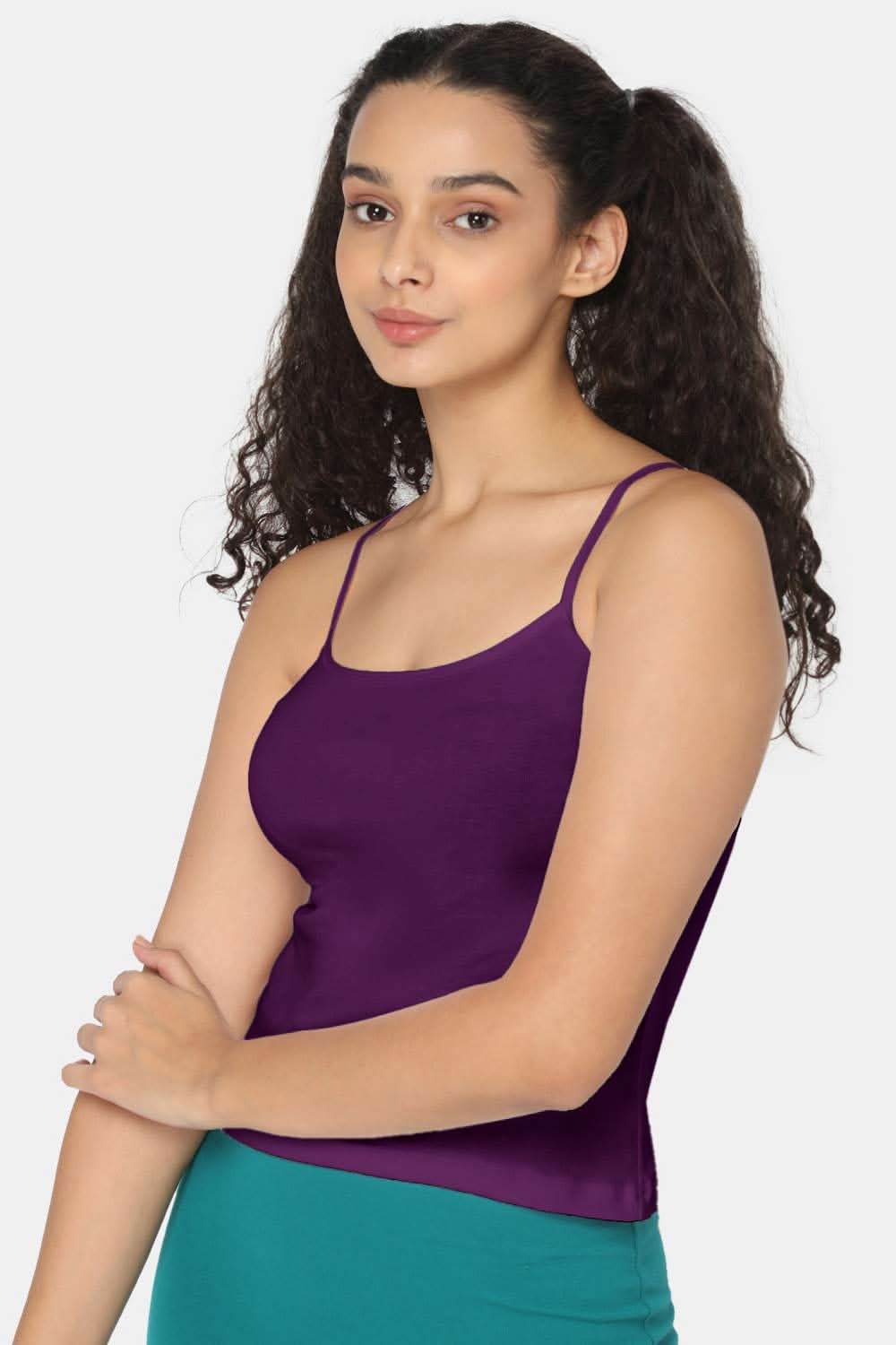 Intimacy Full Coverage Non-Padded Cotton Slip Camisole – IN02 | Wire-Free & Moisture-Wicking Design - Naidu Hall Family Store