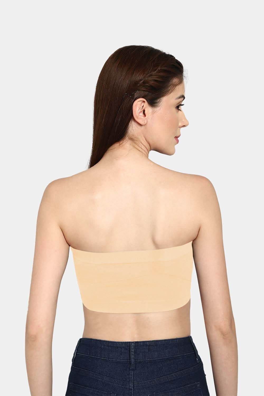 High Coverage Non-Wired Intimacy Double Layered Padded Wirefree Tube Bra - Naidu Hall Family Store