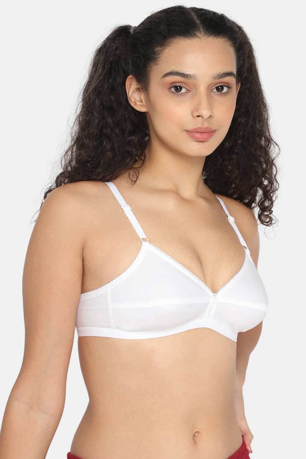 Naidu Hall Cotton Saree Bra with Decorative Neckline and Sweat-Absorbent Technology - Naidu Hall Family Store