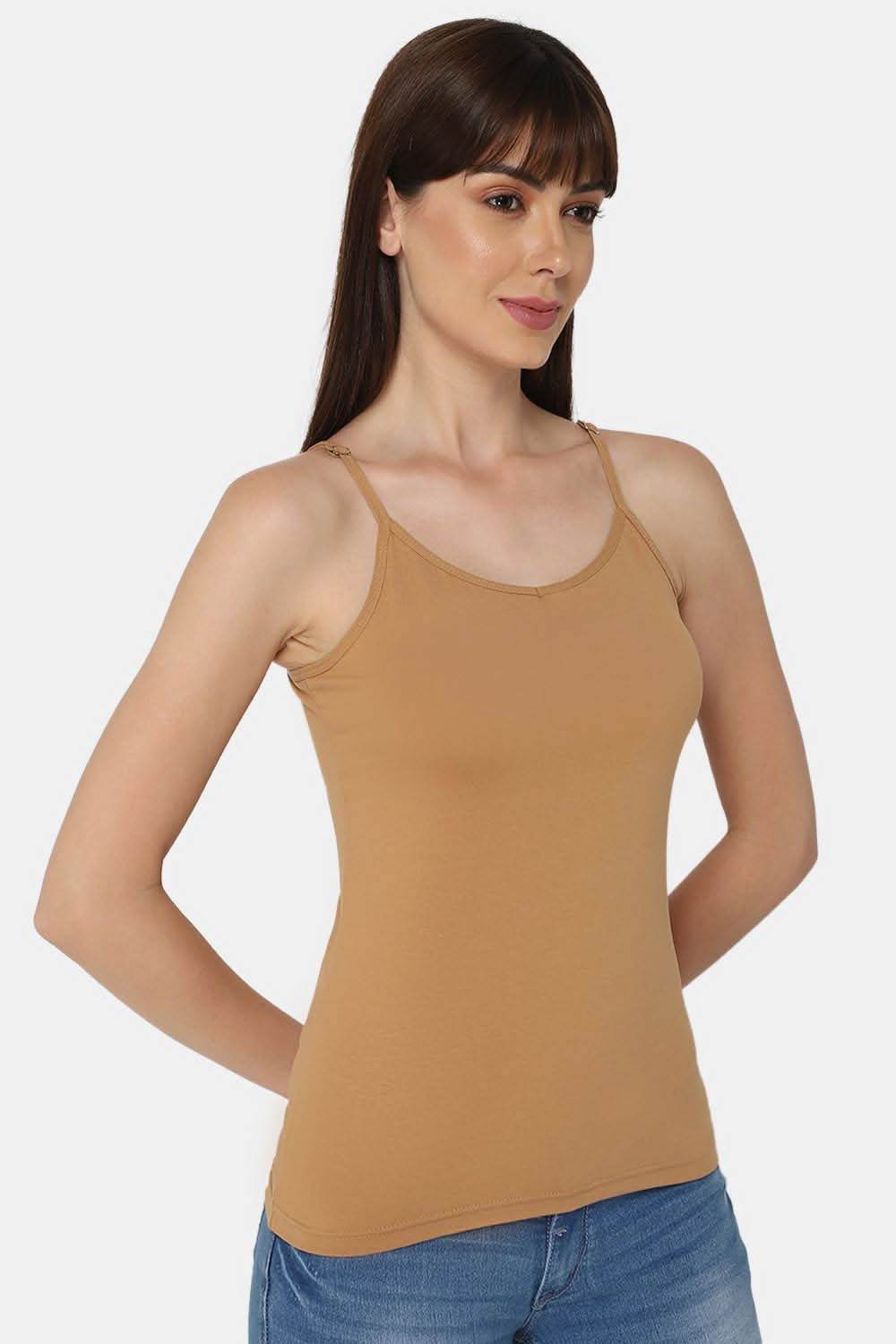 Intimacy Full Coverage Cotton Slip Camisole – CL04 | Non-Padded, Non-Wired & Seamless - Naidu Hall Family Store