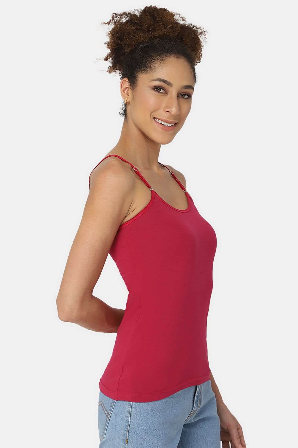 Intimacy Full Coverage Cotton Slip Camisole – IN08 | Non-Padded & Wire-Free Comfort Design - Naidu Hall Family Store