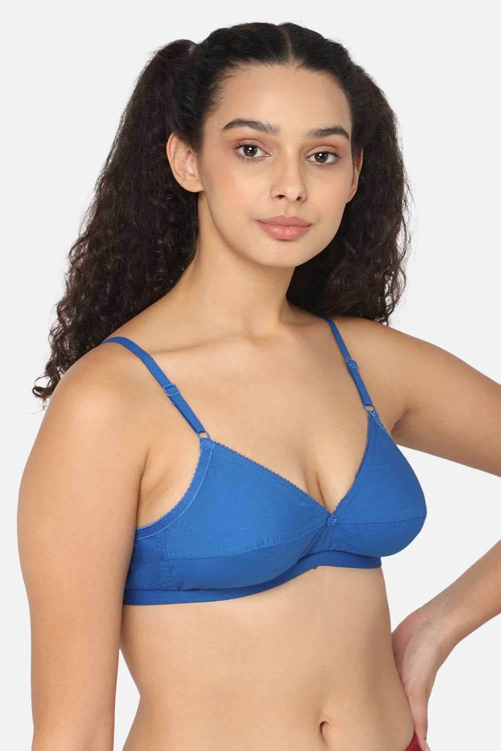Naidu Hall Cotton Saree Bra with Decorative Neckline and Sweat-Absorbent Technology - Naidu Hall Family Store