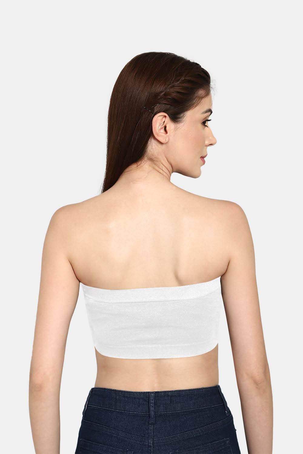 High Coverage Non-Wired Intimacy Double Layered Padded Wirefree Tube Bra - Naidu Hall Family Store