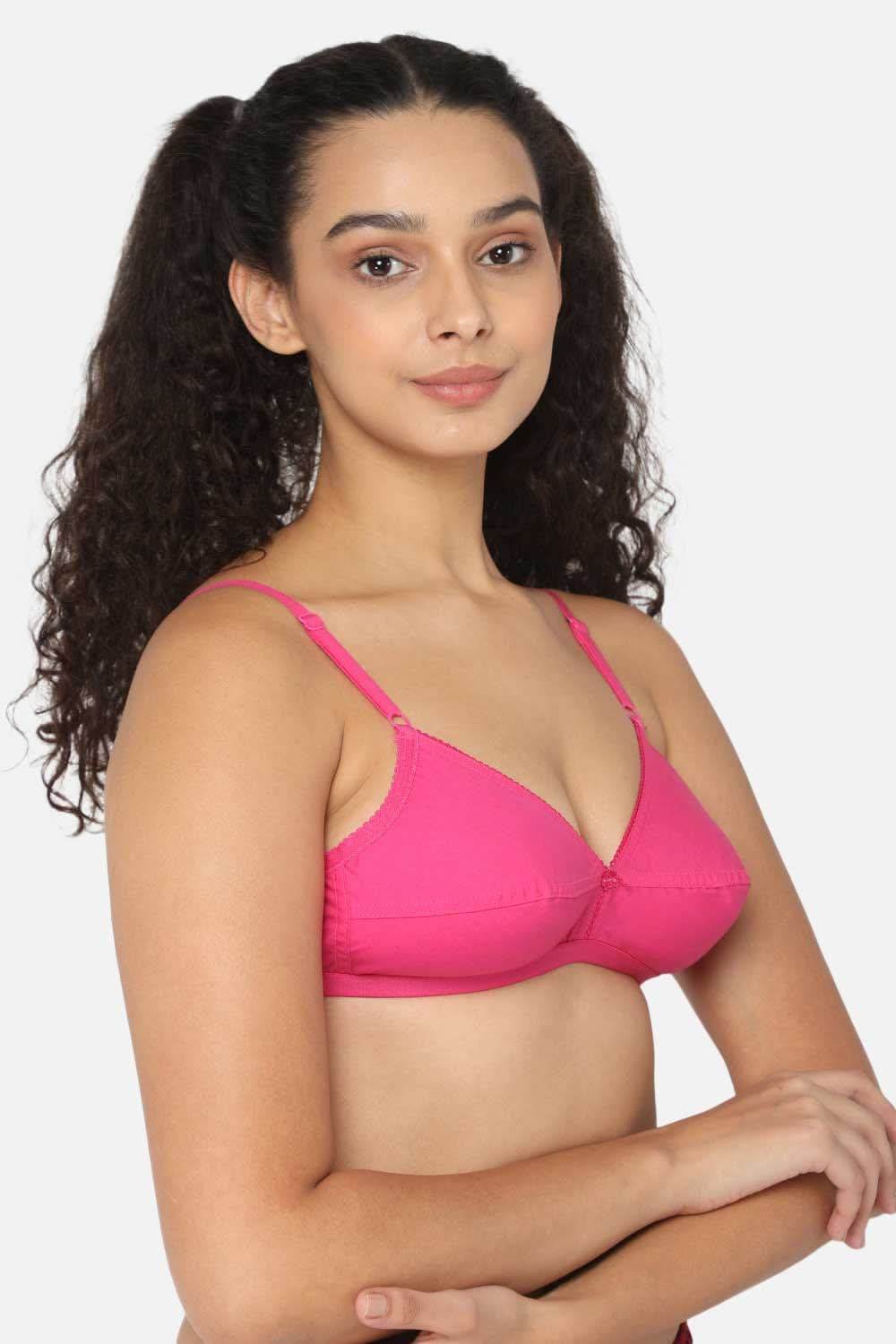 Naidu Hall Cotton Saree Bra with Decorative Neckline and Sweat-Absorbent Technology - Naidu Hall Family Store