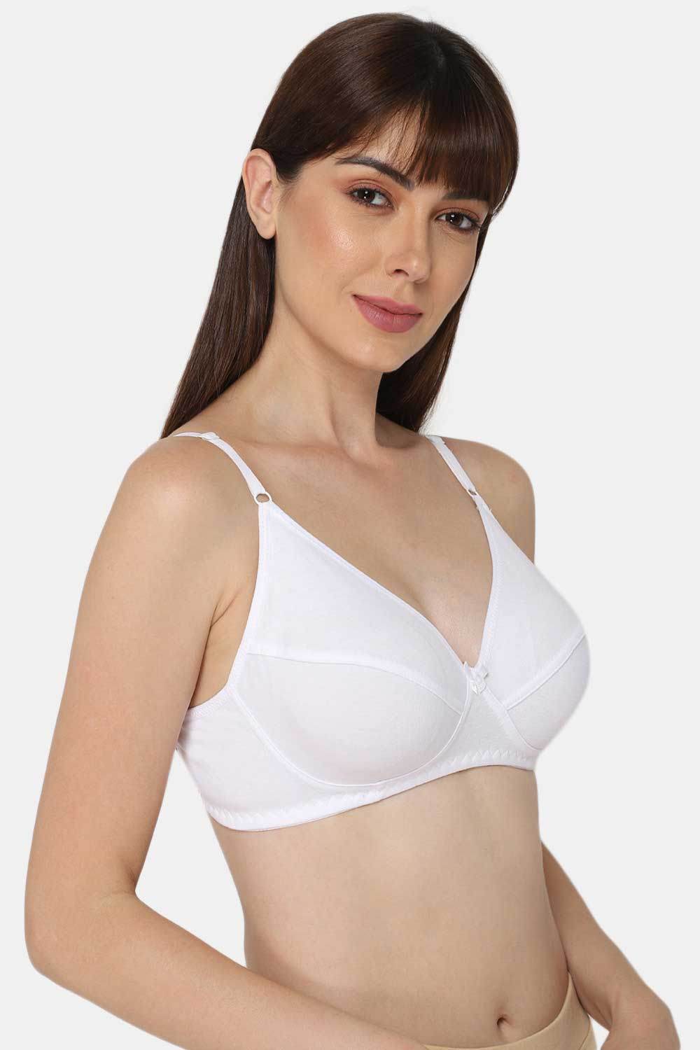 Intimacy Full Coverage Saree Bra - Non-Padded, Wire-Free with Thin Straps, Cotton-Rich Fabric for All-Day Comfort - Naidu Hall Family Store