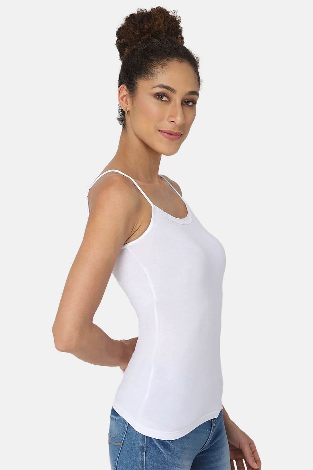 Intimacy Non-Padded Full Coverage Cotton Slip Camisole – M001 | Comfortable & Sweat-Free Fit - Naidu Hall Family Store