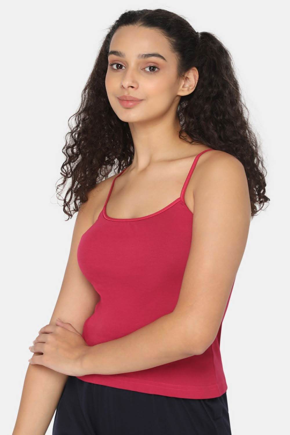 Intimacy Full Coverage Non-Padded Cotton Slip Camisole – IN02 | Wire-Free & Moisture-Wicking Design - Naidu Hall Family Store