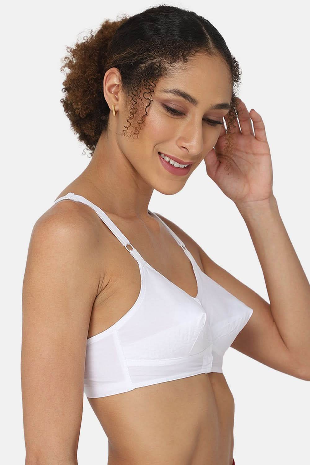 Full Coverage Non-Padded Naidu Hall Front Open Saree Bra With Thin Adjustable Straps - E-SF - Naidu Hall Family Store