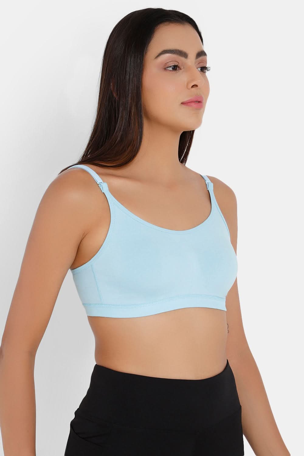 Non-Padded Intimacy Non- Wired Teenager Bra-Light Blue