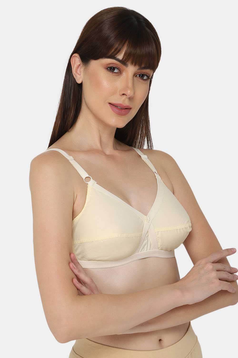 Full Coverage Non-Padded Adjustable Strap Heritage Collection Saree Bra - Cross - Prime Shades - Naidu Hall Family Store