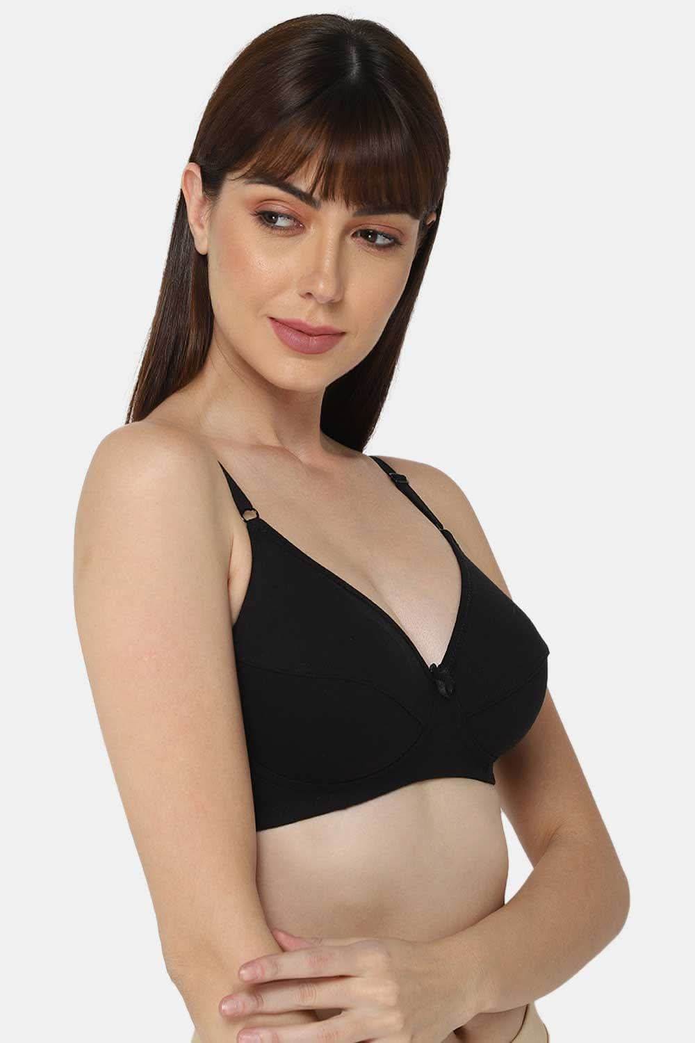 Intimacy Full Coverage Saree Bra - Non-Padded, Wire-Free with Thin Straps, Cotton-Rich Fabric for All-Day Comfort - Naidu Hall Family Store