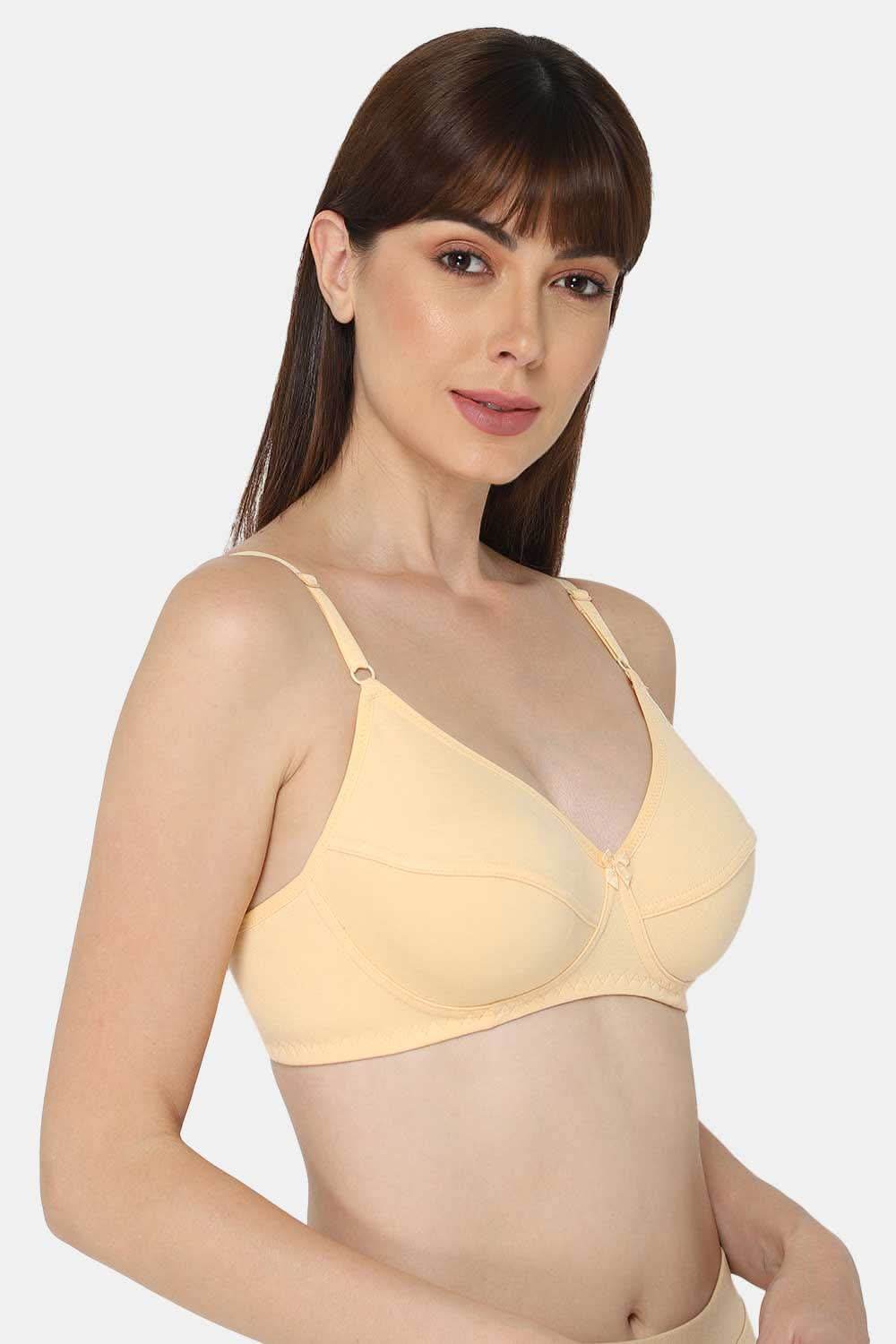 Intimacy Full Coverage Saree Bra - Non-Padded, Wire-Free with Thin Straps, Cotton-Rich Fabric for All-Day Comfort - Naidu Hall Family Store