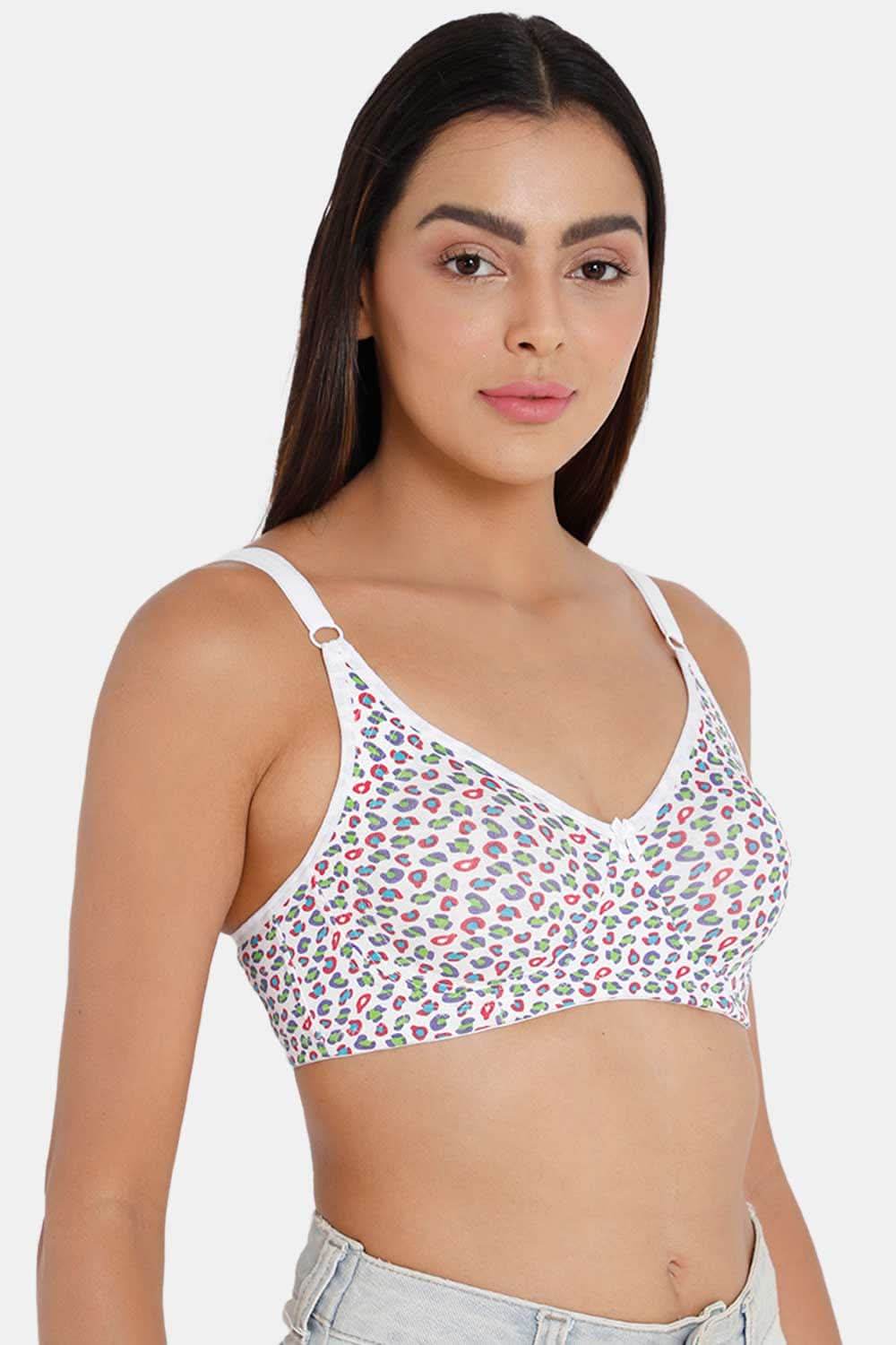 High Coverage Non-Padded Non-Wired Intimacy T-Shirt Saree Bra - ES02 - Prints - Naidu Hall Family Store