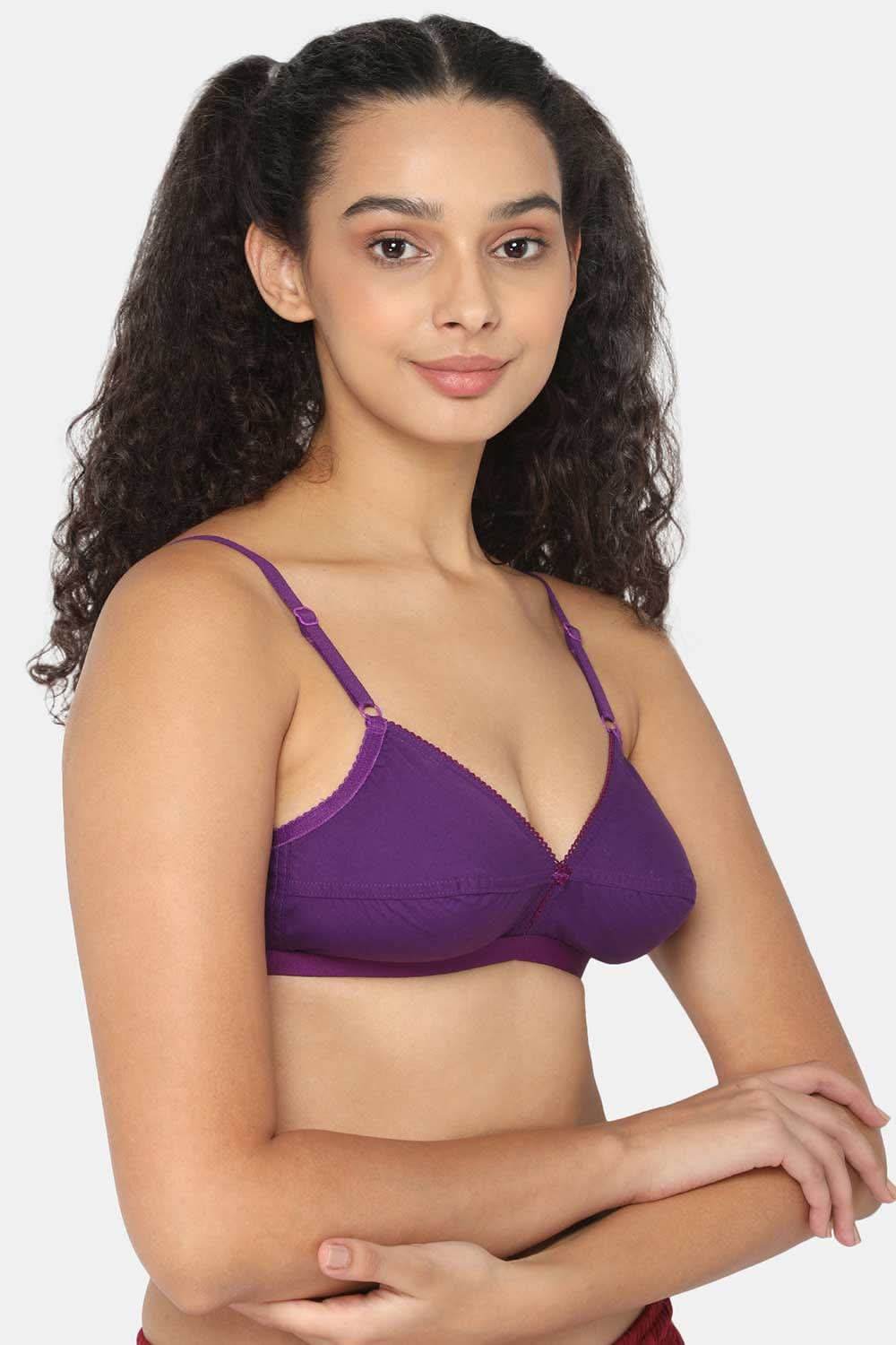 Naidu Hall Cotton Saree Bra with Decorative Neckline and Sweat-Absorbent Technology - Naidu Hall Family Store