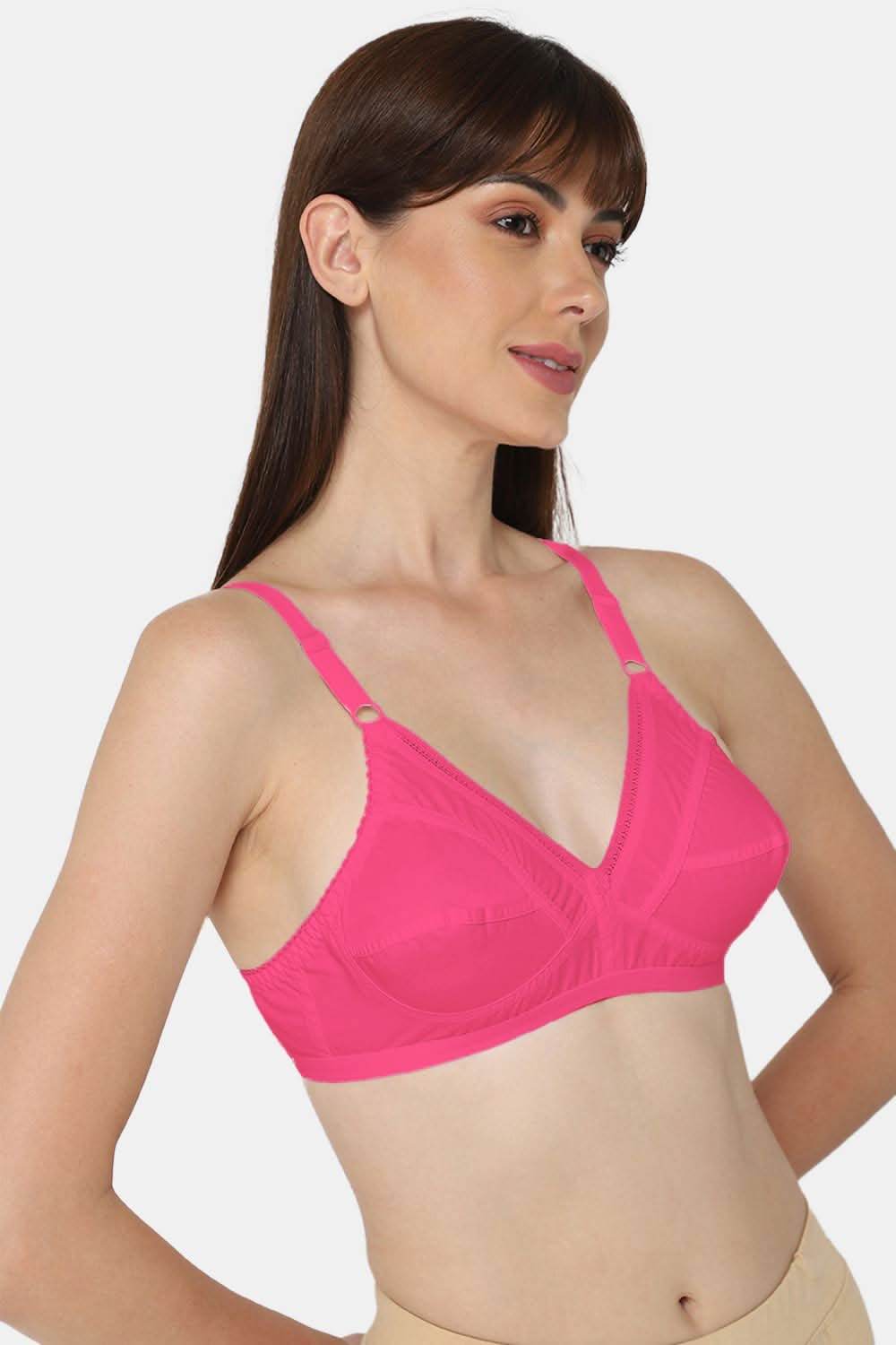 Medium Coverage Non-Padded Non-Wired Naidu Hall Saree Bra - Naturalle - Other Colors - Naidu Hall Family Store