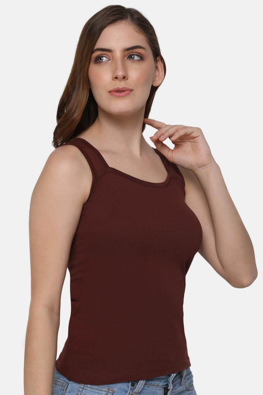 Intimacy Tanktop IN07 - Coffee Brown - Naidu Hall Family Store