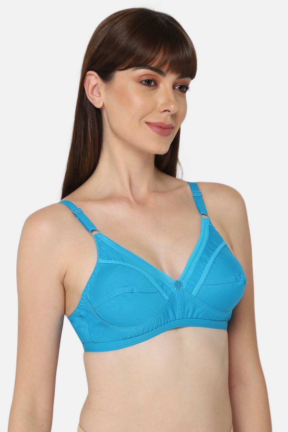 Medium Coverage Non-Padded Non-Wired Naidu Hall Saree Bra - Naturalle - Other Colors - Naidu Hall Family Store