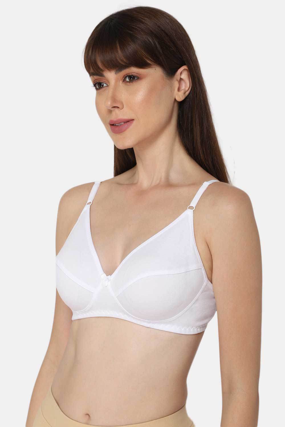 Intimacy Full Coverage Saree Bra - Non-Padded, Wire-Free with Thin Straps, Cotton-Rich Fabric for All-Day Comfort - Naidu Hall Family Store