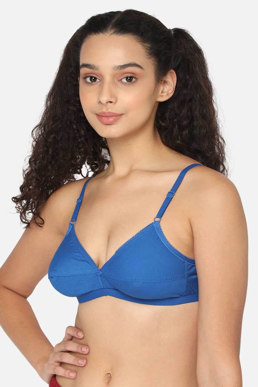 Naidu Hall Cotton Saree Bra with Decorative Neckline and Sweat-Absorbent Technology - Naidu Hall Family Store